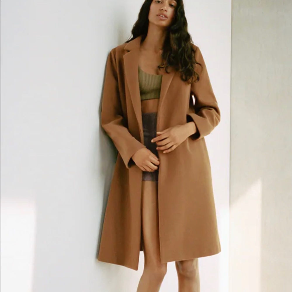 Zara Coat with Lapel Collar